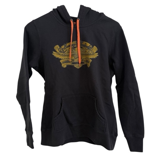Harley-Davidson Tops - Harley Davidson Womens Medium Hoodie Sweatshirt 2011 Town Country Cement City MI